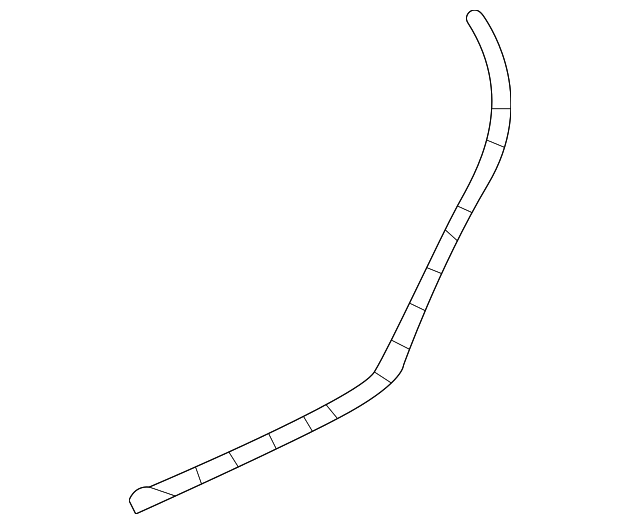 Rear Passenger Side Door Lower Auxiliary Weatherstrip - GM (84028333)