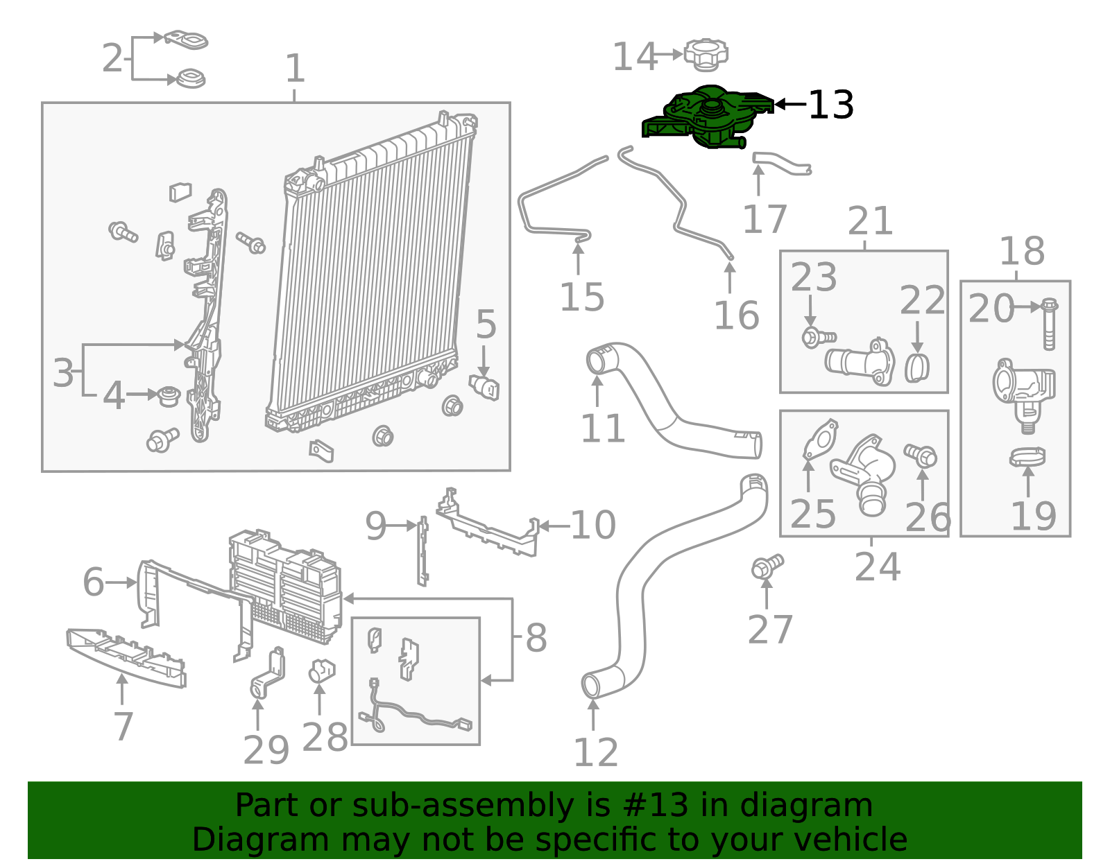 Radiator Surge Tank - GM (84388367)