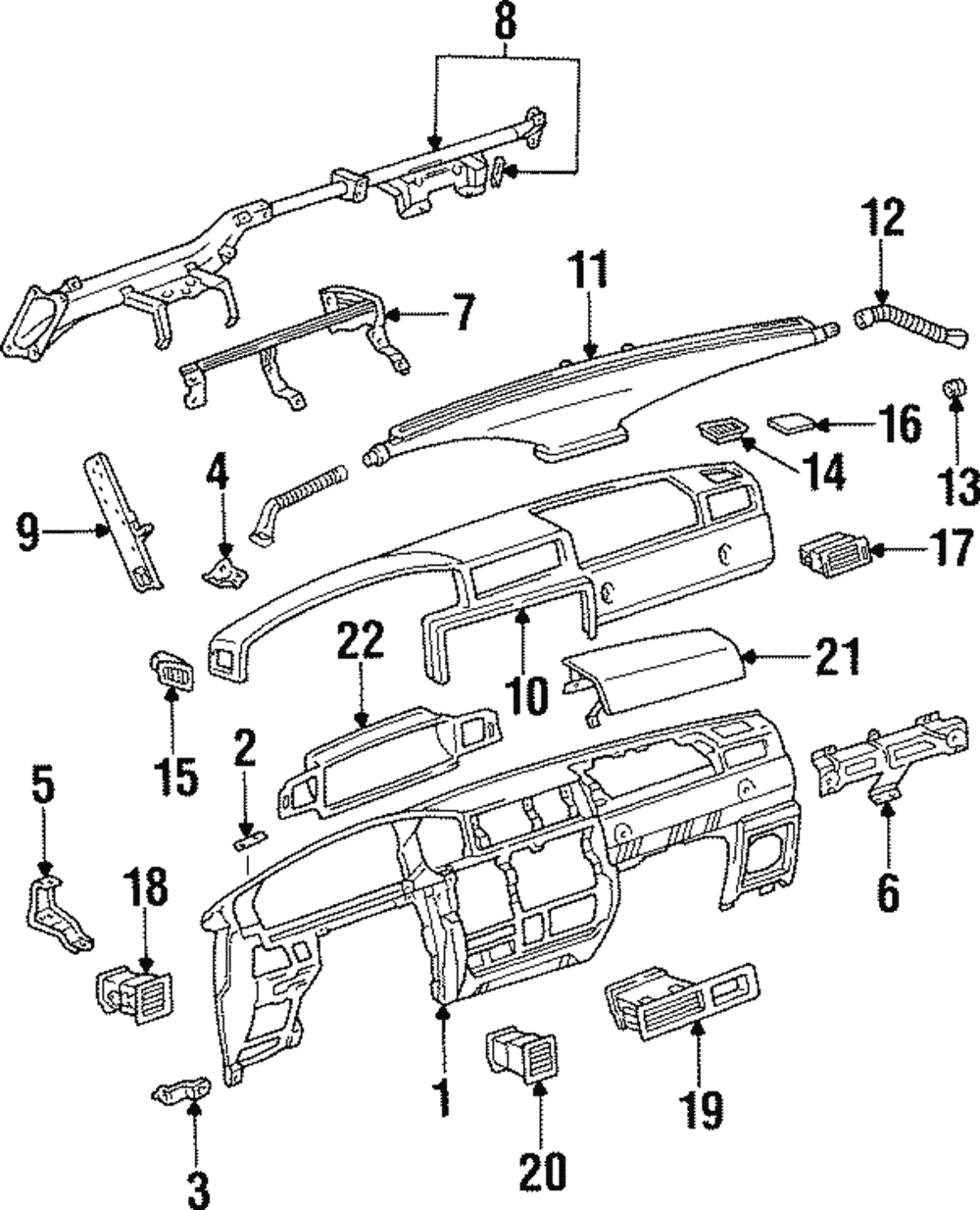 Instrument Panel - Toyota (55311-60411-B0)