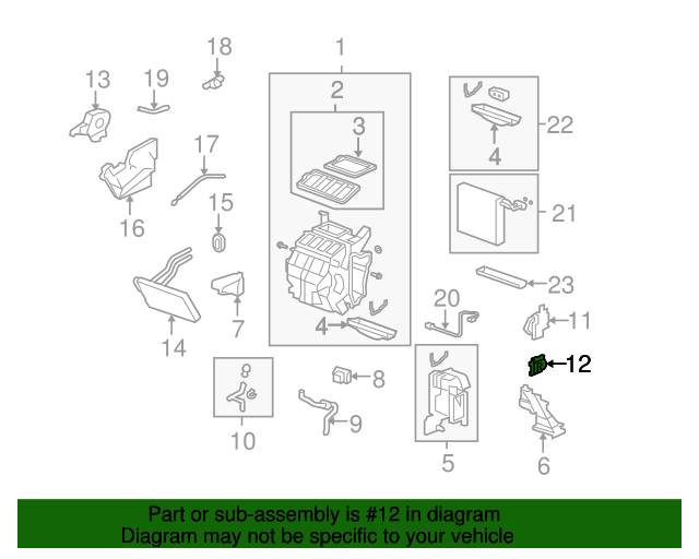 Genuine OEM Acura Motor Assembly, Air Mix (Passenger Side) Part 79170STKA41 Acura Parts