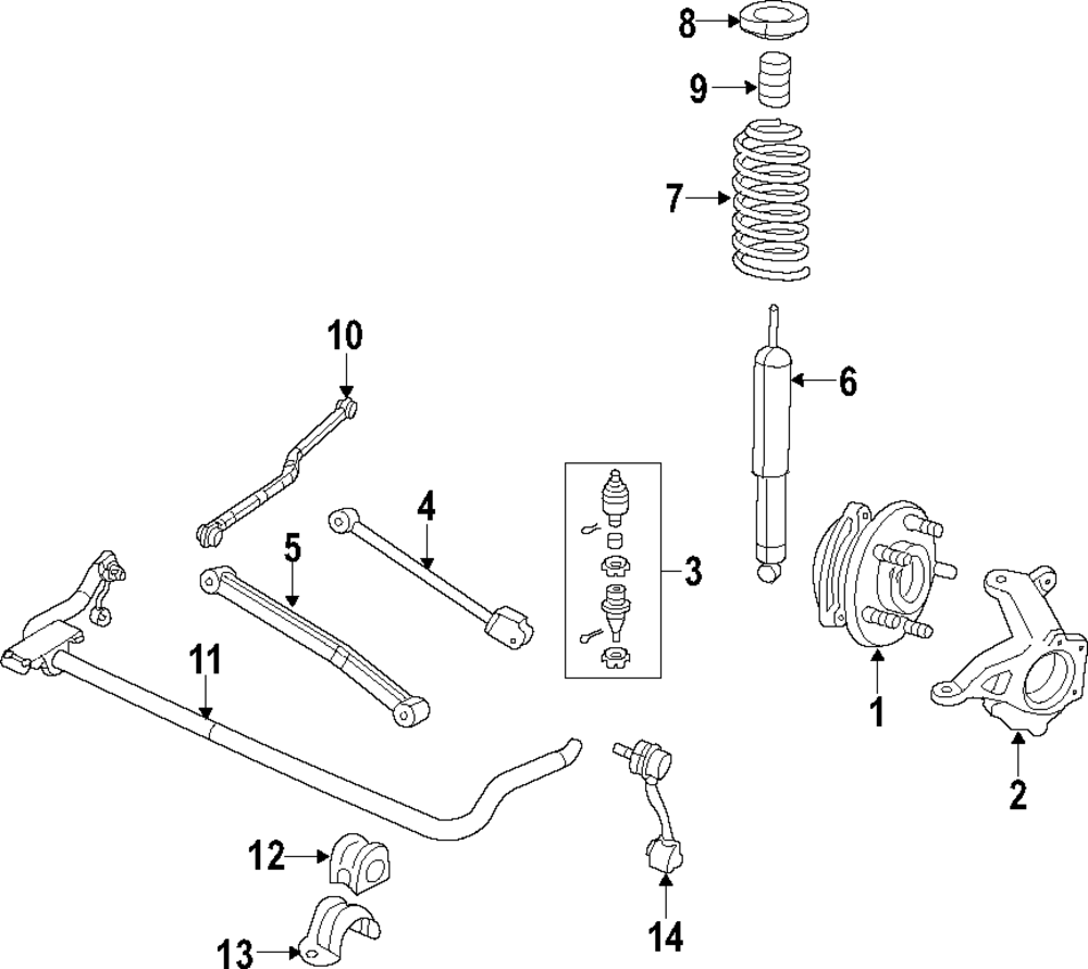 68307278AB - Suspension Shock Absorber Kit - 2018 Jeep