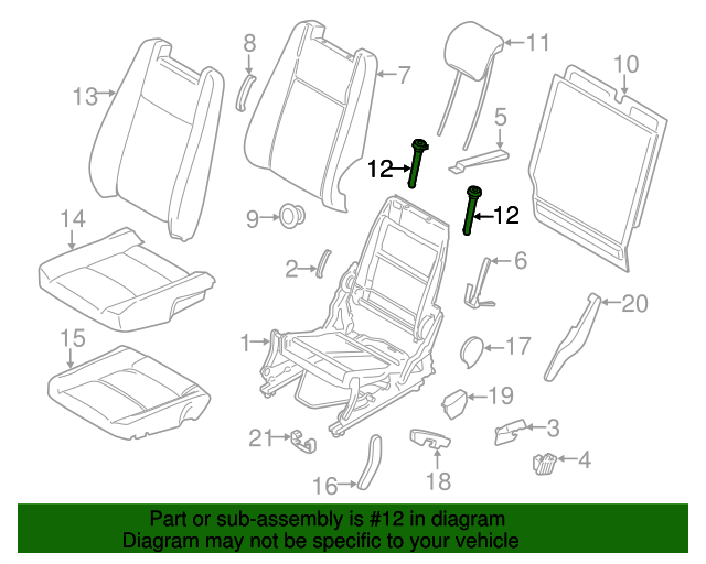 20142022 Ford Transit Connect Headrest Guide 6M2Z99610A16AC