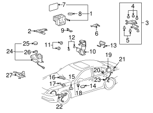 Lexus OEM ABS Control Module Part# 89540-50450 | OEM Vehicle Parts