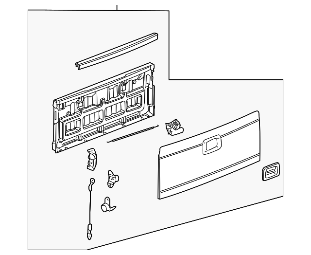 Gate Assembly-Pubx End                       *Redfire - GM (10382540)
