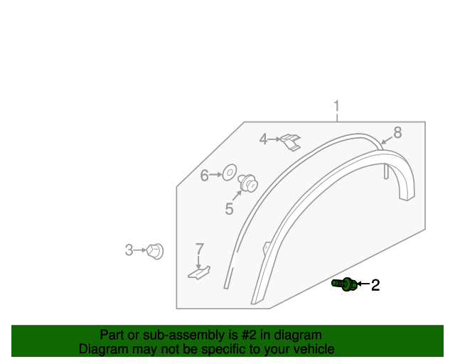 2007-2024 Mitsubishi Lower Molding Screw MS452393 | MITSUBISHI ...