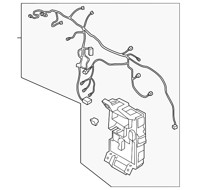 Genuine Wire Harness for 20142017 Hyundai Accent Part 911951R125