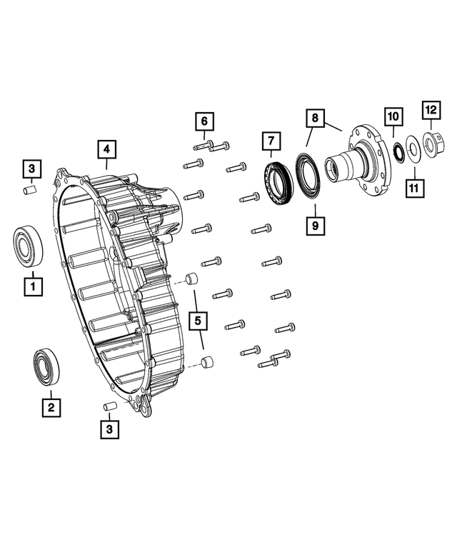 20122022 Mopar Output Shaft Seal 68161576AA Mopar Estores