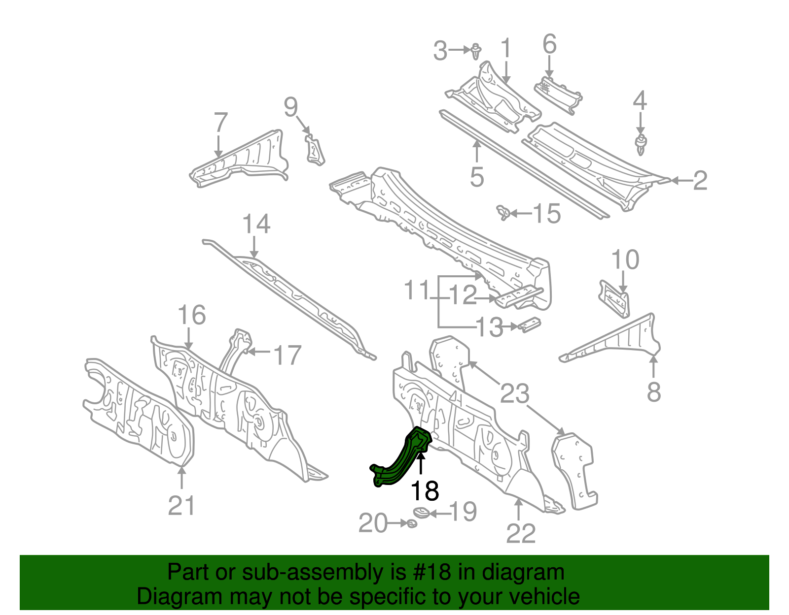 Dash Panel Brace - Scion (55109-52020)