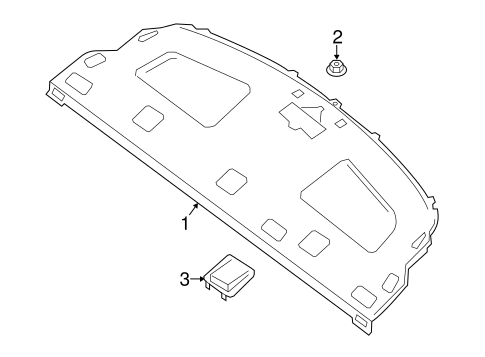 Interior Trim - Rear Body for 2013 Nissan Sentra #1