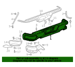 84564756 GM Chrome Rear Bumper Impact Bar | GM Parts Store