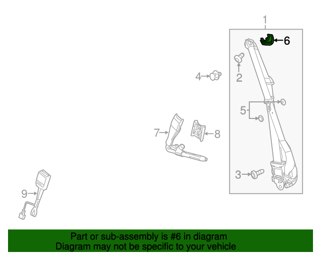 20142015 Cadillac CTS Seat Belt Bezel 22756580