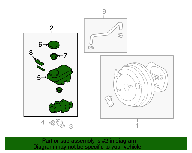 20152018 Subaru Master Cylinder 26401FJ121 Subaru Parts For You