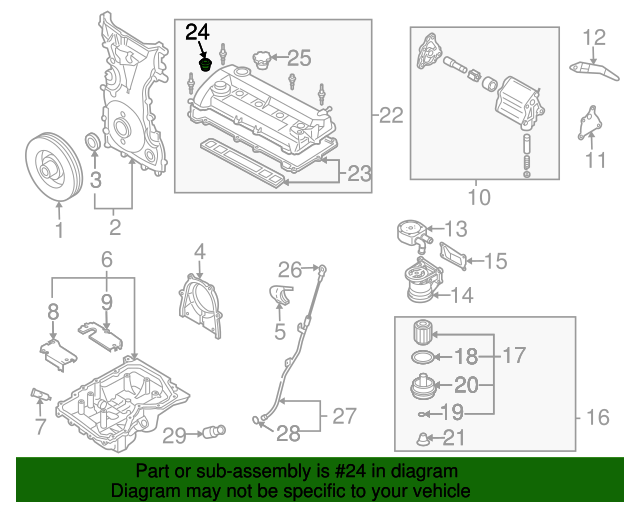 L3K9102D5A Oil Control Valve Seal 20062013 Mazda Werner Mazda Parts