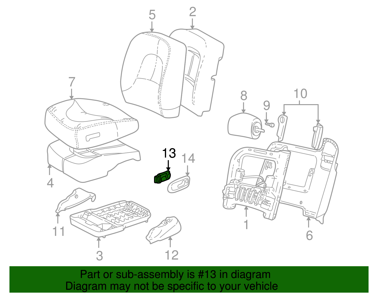 Seat Switch - GM (25704375)