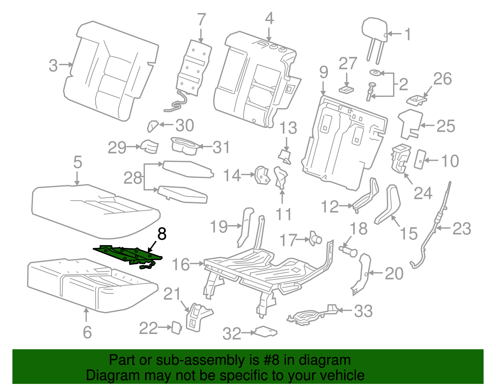 Seat Cushion Heater - GM (84465539)