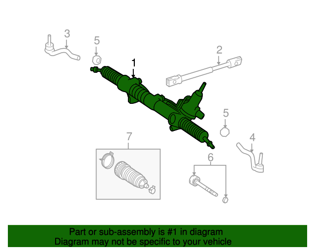 Steering Box Assembly 1644600500 MB OEM Parts