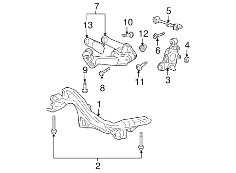 Rear Suspension for 2008 Honda CR-V OEM Parts Online