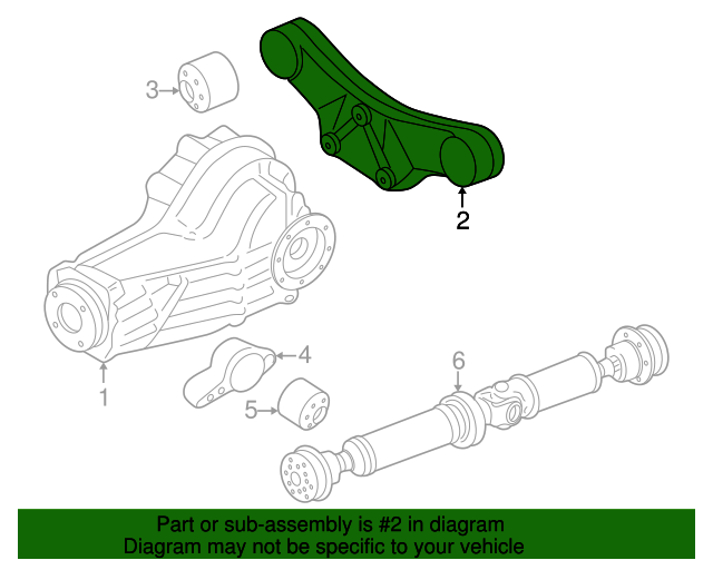 Differential Assembly Mount Bracket 8E0-599-285-B