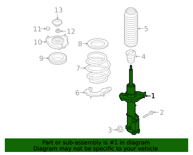 20202021 Kia Forte Strut 54651 M7CA0 OEM Parts Online