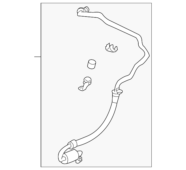 20032007 Nissan 350Z Return Line Assembly 92480CD00A Nissan Parts Plus