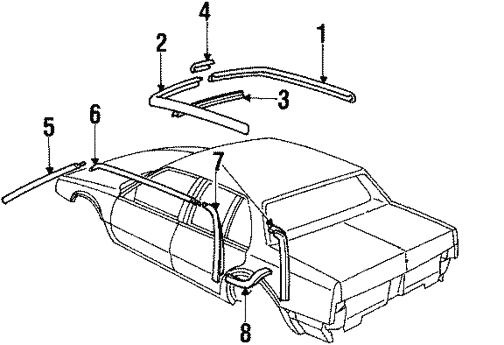 Rear Molding - GM (20621935)