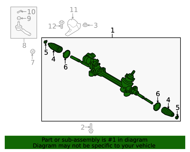 20192022 Toyota Avalon Rack And Pinion Assembly 4425007151 Toyota Parts Center