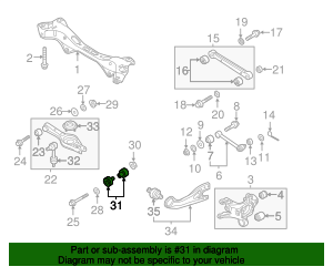 Genuine GM Rear Suspension Control Arm Bumper 15039397 For 00-20 Cadillac Escalade / Chevy Tahoe / GMC Yukon