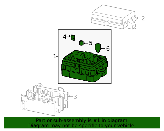 20192022 GM Engine Wiring Harness Junction Block 86771158 GM