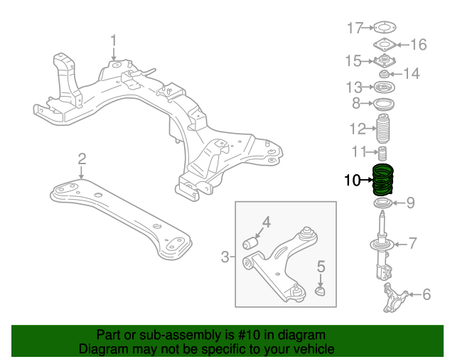 20012006 Mazda Tribute Coil Spring EC0834011A