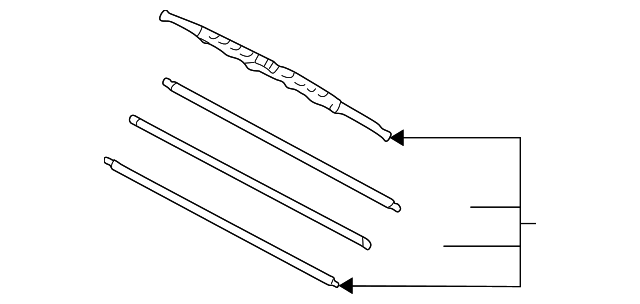 Windshield Wiper Blade (Right, Front)