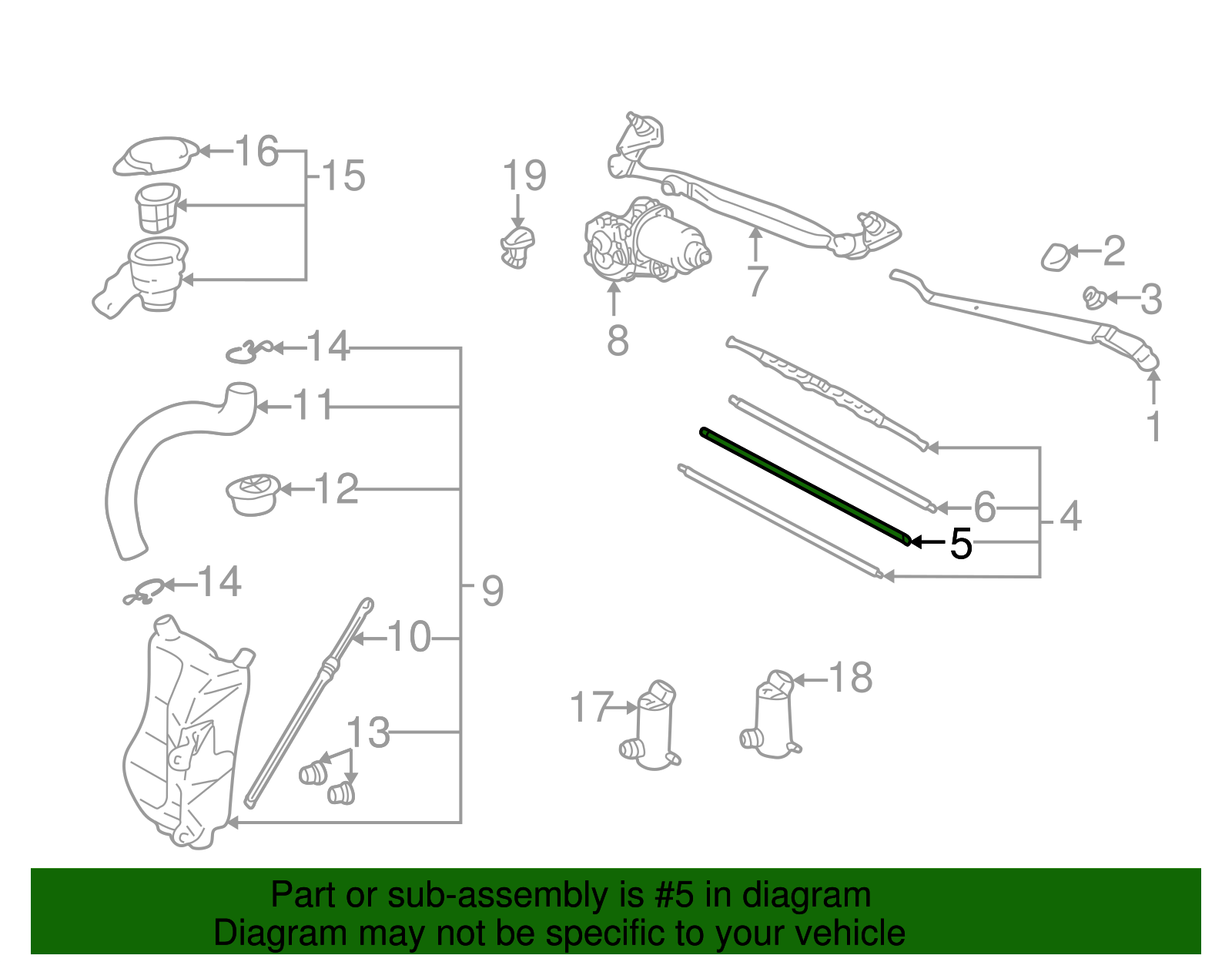 Blade Refill - Toyota (85214-YZZB8)