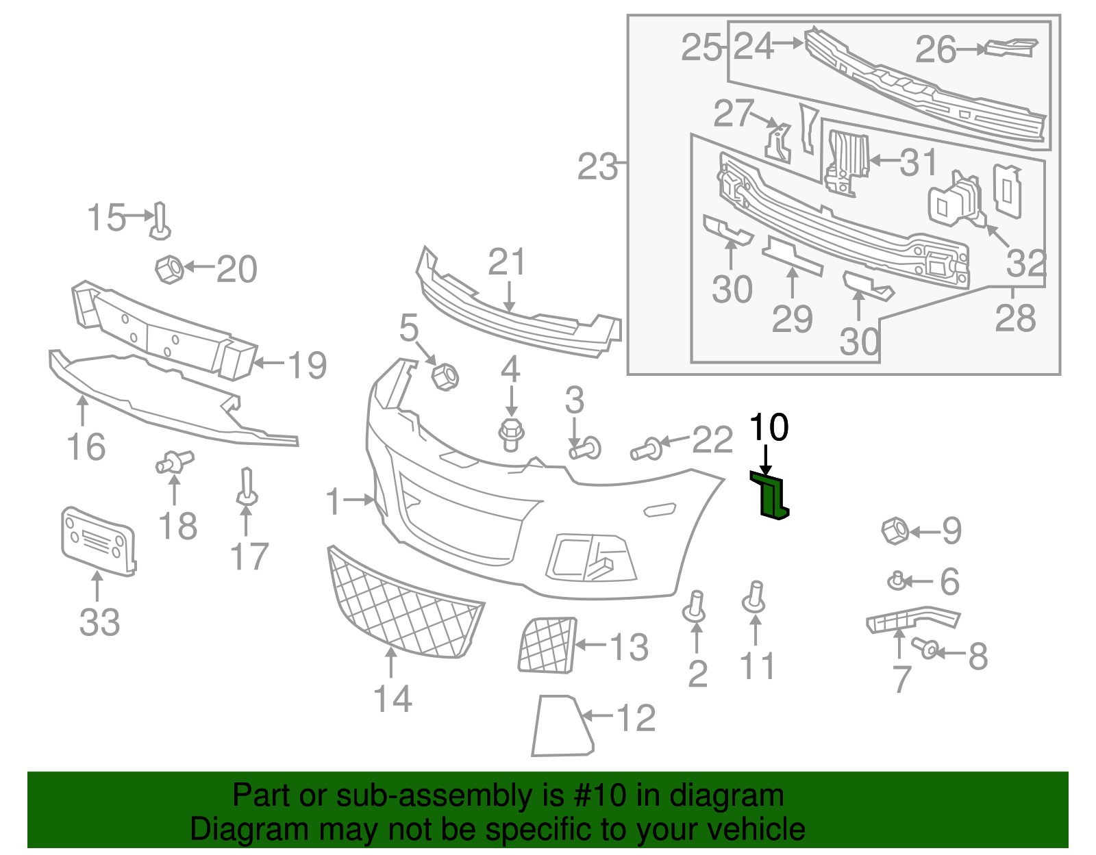 Bracket - GM (96848498)