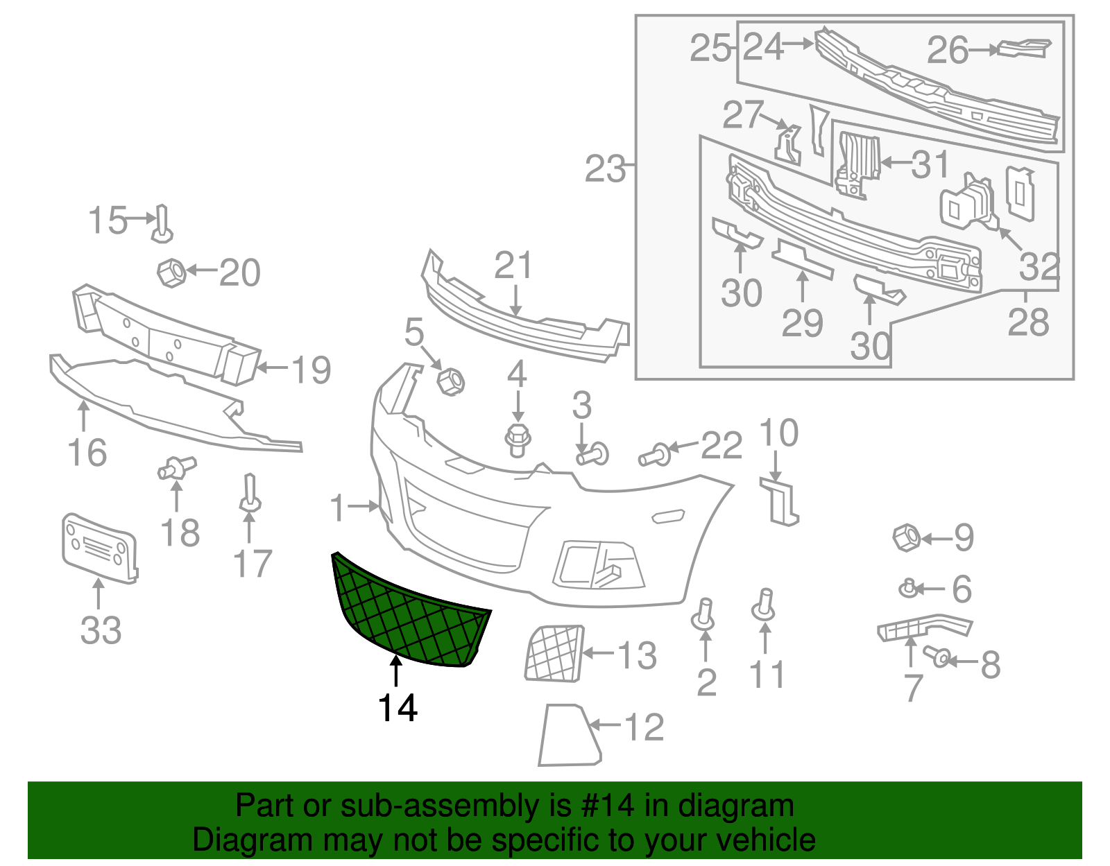 Grille - GM (96448295)