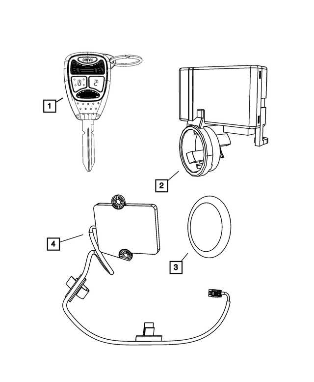 20072012 Mopar Tire Pressure Monitoring System Receiver 68209837AA