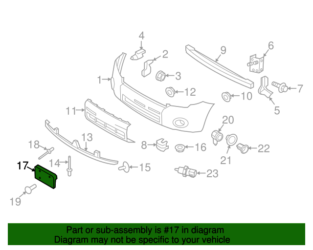 20082012 Ford Escape 20082012 Ford Escape Front License Plate