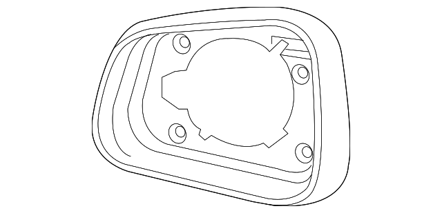 Passenger Side Rearview Mirror Housing Bezel - GM (95374908)