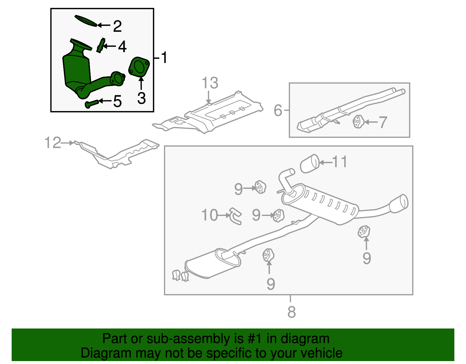 Converter Assembly 3WAY Ctltc (W/  Exhaust Rear Mani - GM (19420121)