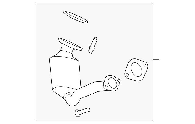 Converter Assembly 3WAY Ctltc (W/  Exhaust Rear Mani - GM (19420121)