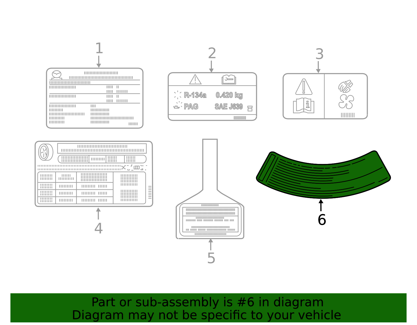 Spare Tire Label - Scion (42668-WB001)