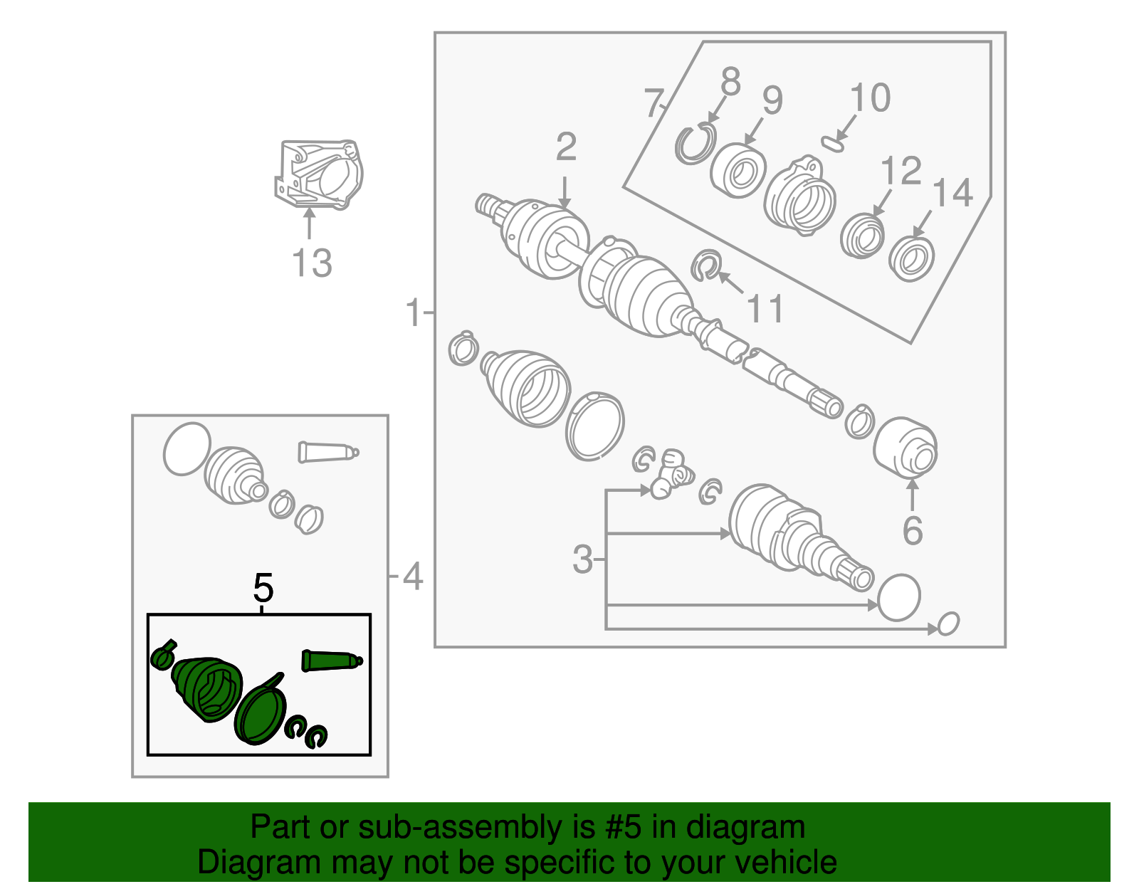 Inner Boot - Toyota (04438-02180)