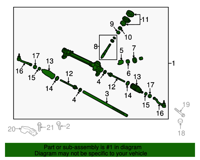 56500D4000 Rack And Pinion Assembly 20162018 Kia Optima Kia.Parts