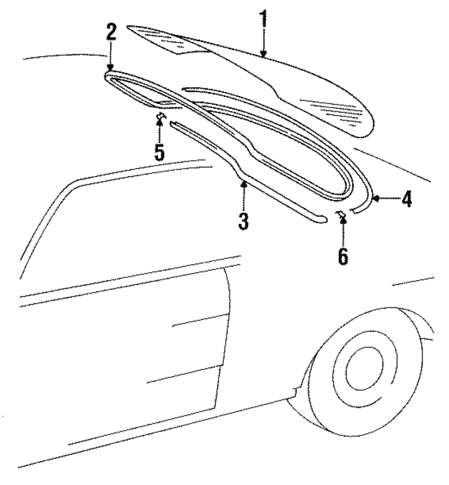 1985 Mercedes-Benz 300 CD Molding 123-678-06-30 | MB Parts Center