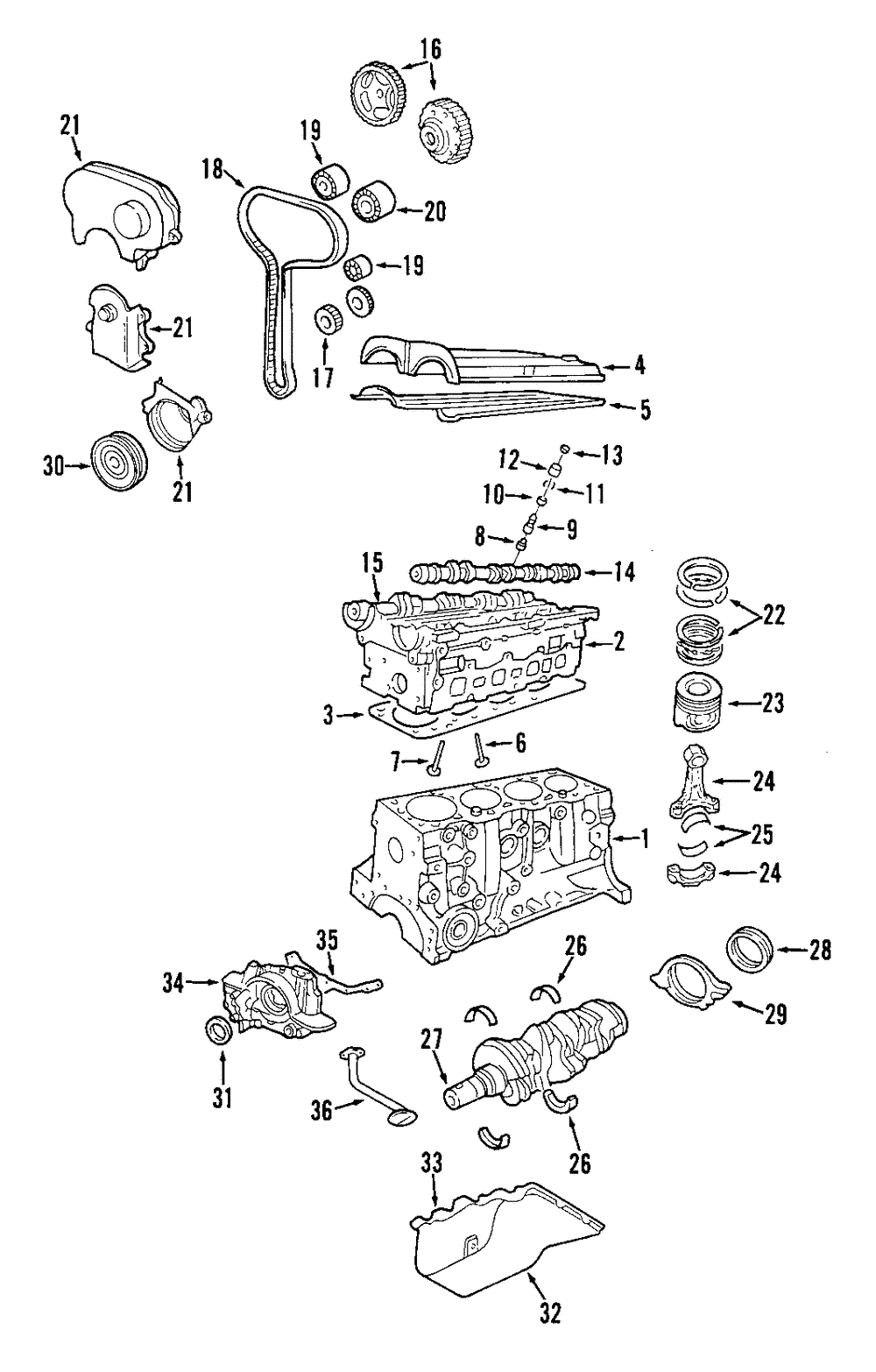 Camshaft - Ford (YS4Z-6250-DA)