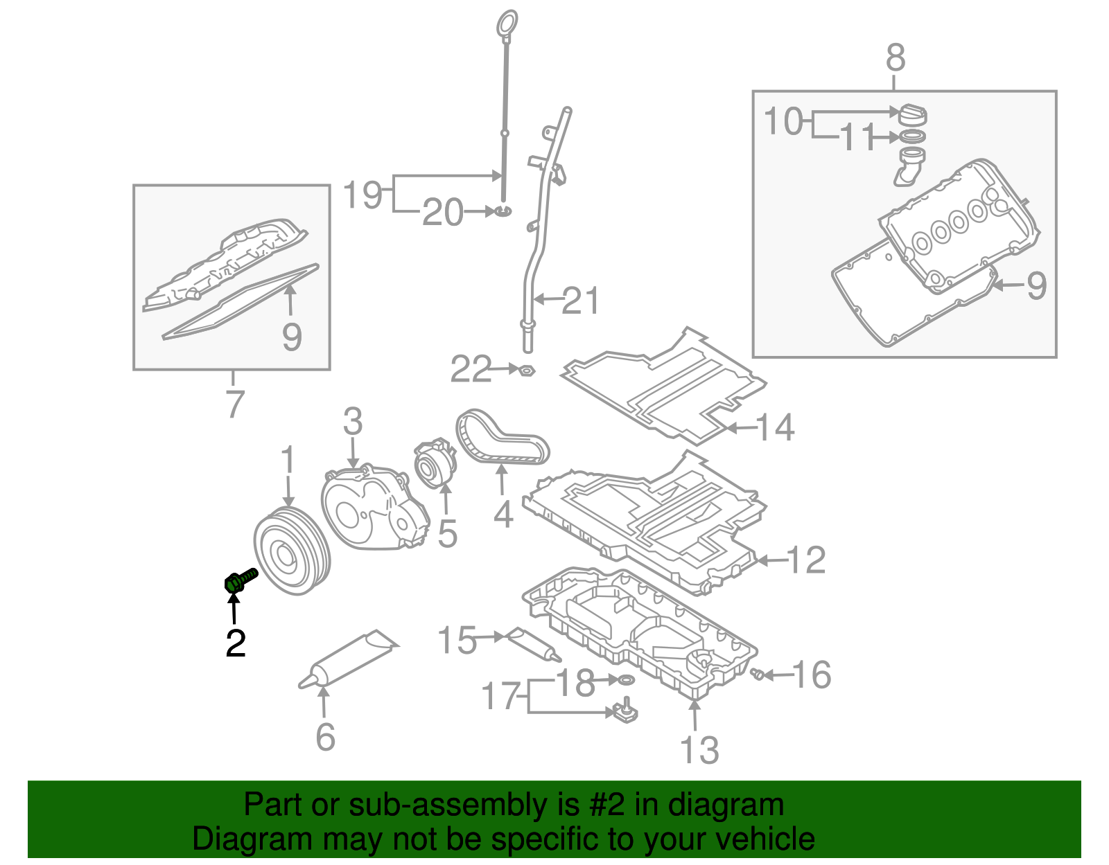 Vibration Damper Bolt - Volkswagen (N-101-398-02)