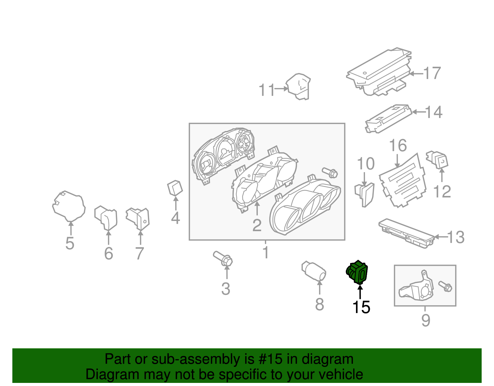 Motorcraft™ In-Car Temp Sensor - Ford (YH-1939)