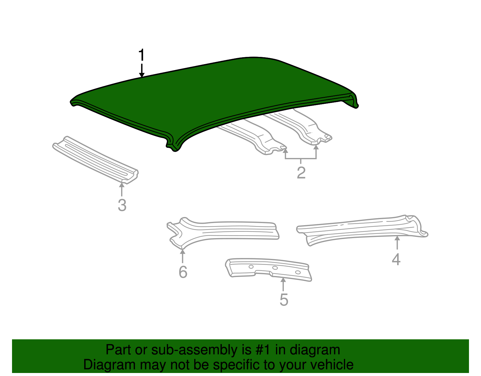 Roof Panel - Ford (YF1Z-7450202-AA)