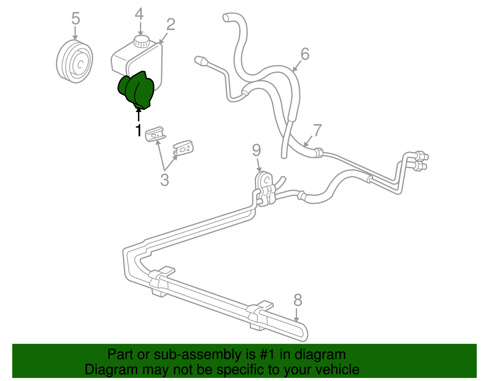 Power Steering Pump - GM (19369069)