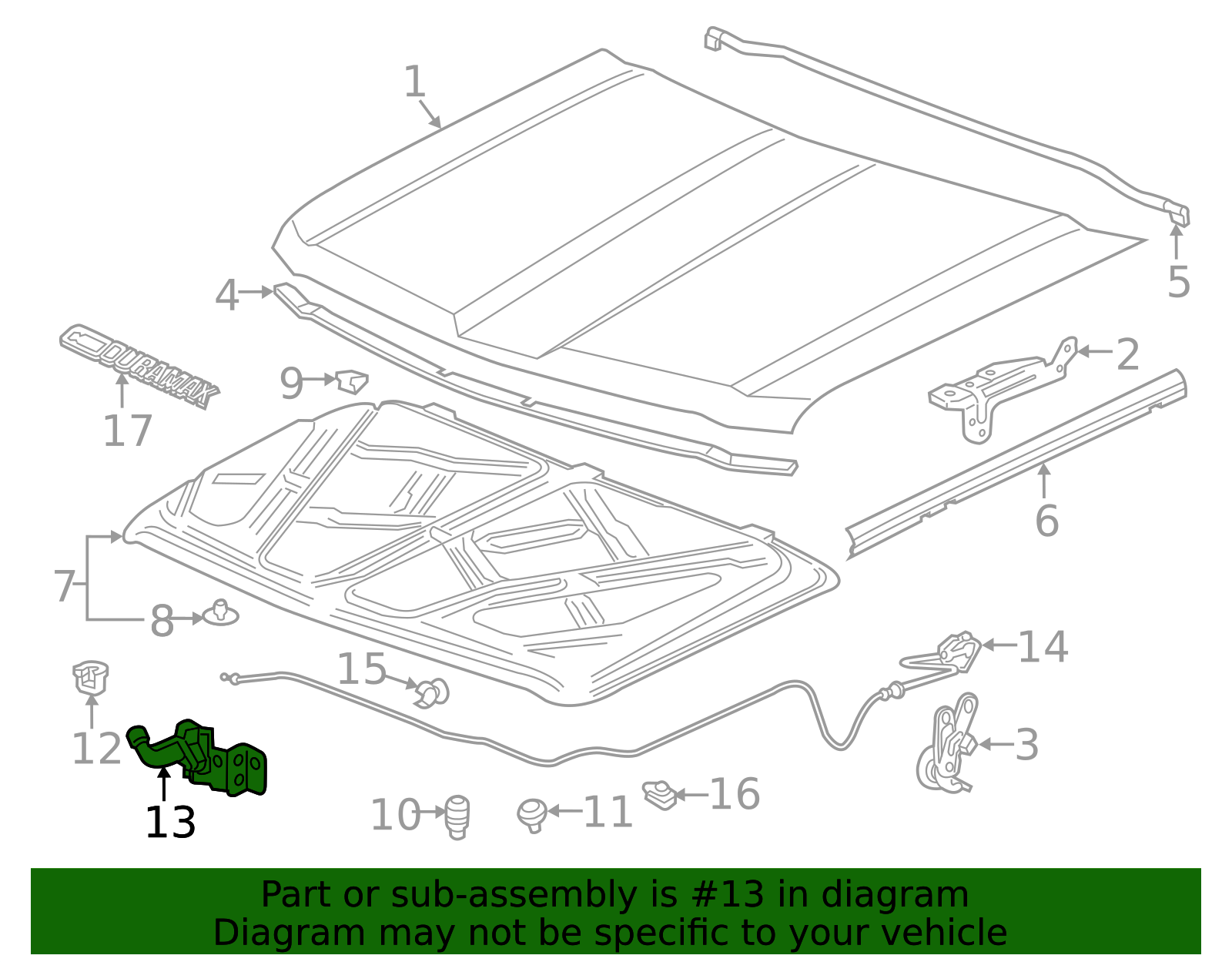 Hood Primary and Secondary Latch - GM (84460939)