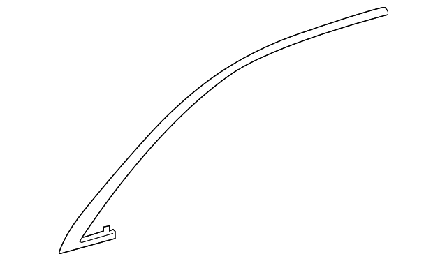 Front Left Door Lower Molding Trim Fit For 2010-2015 Le-x-us