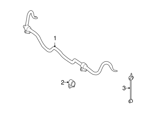 Mercedes-Benz 221 320 04 11 Suspension Stabilizer Bar
